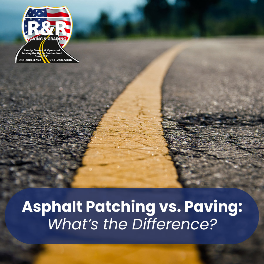 Asphalt Patching vs. Paving: What’s the Difference?